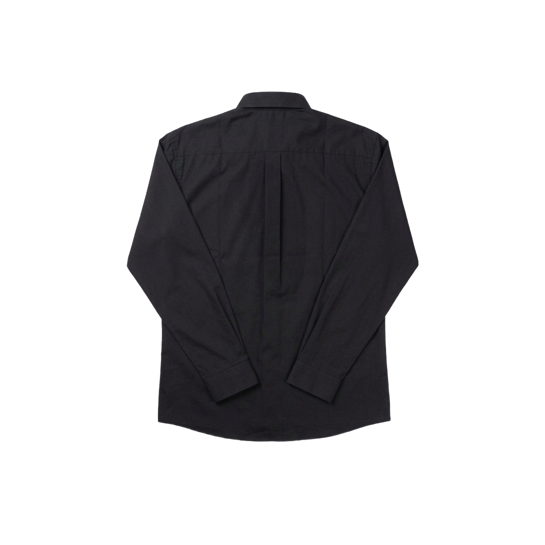 The Cutaway Collar Oxford Dress Shirt — Jet Black – Back View